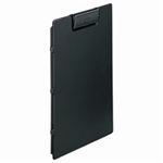（まとめ買い）LIHITLAB クリップファイル F-2650-24 A4E 黒 【×5セット】