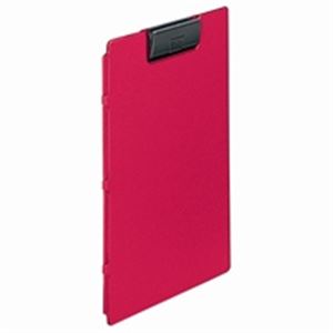 （まとめ買い）LIHITLAB クリップファイル F-2650-12 A4E 桃 【×5セット】
