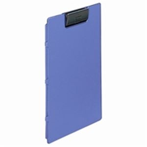 （まとめ買い）LIHITLAB クリップファイル F-2650-8 A4E 青 【×5セット】