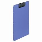 （まとめ買い）LIHITLAB クリップファイル F-2650-8 A4E 青 【×5セット】