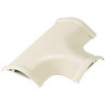 （まとめ買い）エレコム ELECOM 床用モール T型分岐 LD-GAT37A 45mm 【×5セット】