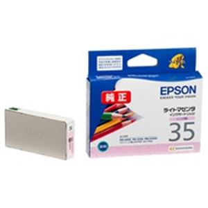 （まとめ買い）エプソン EPSON インクカートリッジ ICLM35 ライトマゼンタ 【×4セット】