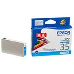 （まとめ買い）エプソン EPSON インクカートリッジ ICC35 シアン 【×4セット】