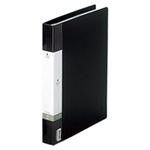（まとめ買い）LIHITLAB クリヤーブック クリアブック リクエスト G3802-24 A4S黒 【×3セット】