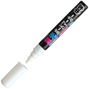 （まとめ買い）レイメイ藤井 蛍光ボードマーカー中字 LBM252W 白 【×20セット】