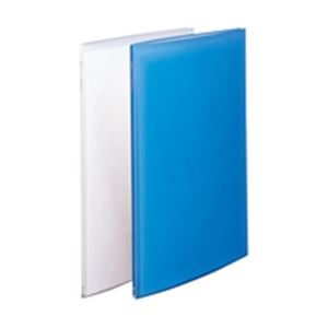 （まとめ買い）LIHITLAB クリヤーブック クリアブック20P G3117-8 A2S ブルー 【×10セット】