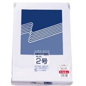 （まとめ買い）高春堂 内地紋付ホワイト封筒 738 角2 100枚【×2セット】