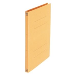 （まとめ買い）プラス フラットファイル 紙バインダー 2穴 No.021N A4S 黄 10冊 【×10セット】