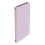 （まとめ買い）プラス フラットファイル 紙バインダー 2穴 No.021N A4S 紫 10冊 【×10セット】