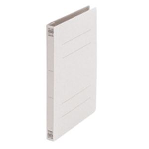 （まとめ買い）プラス フラットファイル 紙バインダー 2穴 041N A5S 灰 10冊 【×5セット】
