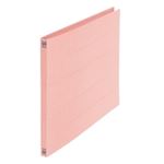 （まとめ買い）プラス フラットファイル 紙バインダー 2穴 012N B4E 桃 10冊 【×5セット】