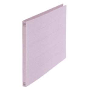 （まとめ買い）プラス フラットファイル 紙バインダー 2穴 012N B4E 紫 10冊 【×5セット】