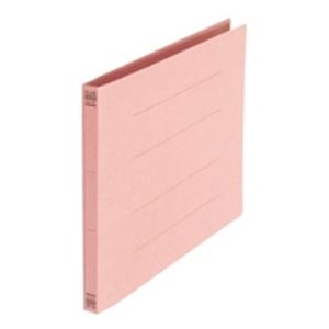 （まとめ買い）プラス フラットファイル 紙バインダー 2穴 No.022N A4E 桃 10冊 【×5セット】
