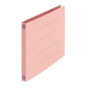 （まとめ買い）プラス フラットファイル 紙バインダー 2穴 032N B5E 桃 10冊 【×5セット】