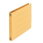 （まとめ買い）プラス フラットファイル 紙バインダー 2穴 042N A5E 黄 10冊 【×5セット】