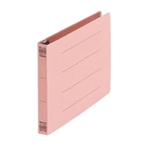 （まとめ買い）プラス フラットファイル 紙バインダー 2穴 052N B6E 桃 10冊 【×10セット】