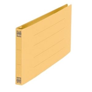 （まとめ買い）プラス フラットファイル 紙バインダー 2穴 062N 統一伝票 黄 10冊 【×10セット】