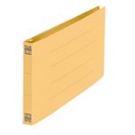 （まとめ買い）プラス フラットファイル 紙バインダー 2穴 062N 統一伝票 黄 10冊 【×10セット】