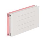 （まとめ買い）プラス フラットファイル 紙バインダー 2穴 062N 統一伝票 桃 10冊 【×10セット】