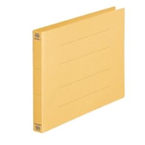 （まとめ買い）プラス フラットファイル 紙バインダー 2穴 022NW A4E 黄 10冊 【×5セット】