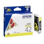 （まとめ買い）エプソン EPSON インクカートリッジ ICY42 イエロー 【×4セット】