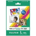 （まとめ買い）富士フィルム FUJI 画彩 写真仕上げValue WPL100VA L判 100枚 【×5セット】