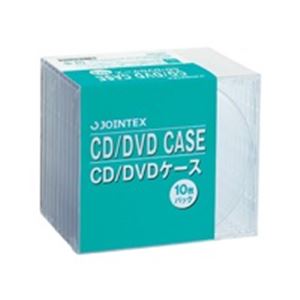 （まとめ買い）ジョインテックス CD／DVDケース 10mm厚 10枚 A403J 【×6セット】