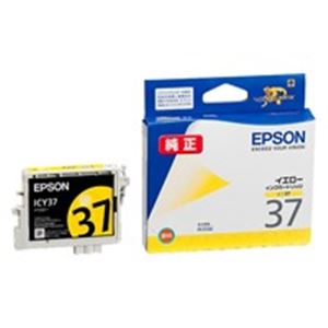 （まとめ買い）エプソン EPSON IJインクカートリッジ ICY37 イエロー 【×4セット】