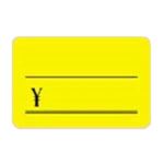 （まとめ買い）タカ印 蛍光カード 14-3645 大￥付 レモン 30枚 【×10セット】