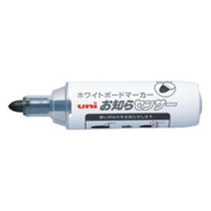 （まとめ買い）三菱鉛筆 ボードマーカーお知らセンサー 太字丸芯 黒 【×20セット】