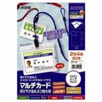 （まとめ買い）エーワン マルチカード 51215 吊下名札横特大用 10枚 【×10セット】