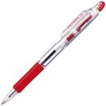 （まとめ買い）ゼブラ ZEBRA ボールペン ジムノック KRB-100-R 赤 10本 【×5セット】