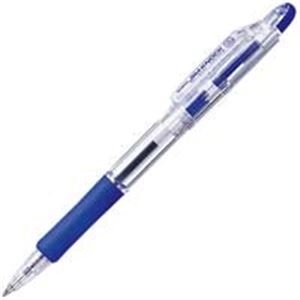 （まとめ買い）ゼブラ ZEBRA ボールペン ジムノック KRB-100-BL 青 10本 【×5セット】