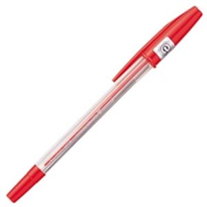 （まとめ買い）三菱鉛筆 ボールペン SA-R10P.15 赤 10本 【×10セット】