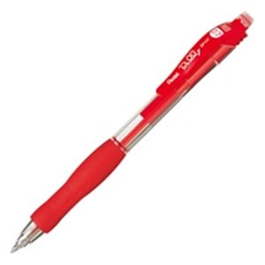 （まとめ買い）ぺんてる ボールペン ローリー BP127-B 赤 10本 【×5セット】