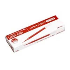 （まとめ買い）三菱鉛筆 ボールペン替芯 シグノ 0.5UMR-85N 赤 10本 【×5セット】