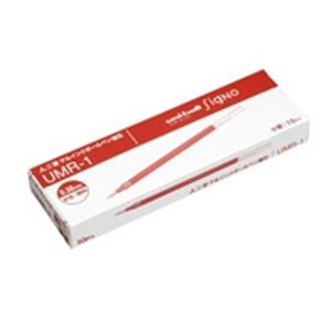 （まとめ買い）三菱鉛筆 ボールペン替芯 シグノ 0.38 UMR-1 赤 10本 【×5セット】