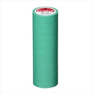 （まとめ買い）ヤマト ビニールテープ NO200-19 19mm*10m 緑 10巻 【×5セット】