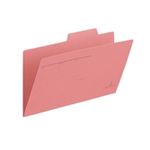（まとめ買い）プラス 個別フォルダー FL-021IF 統一伝票 桃 10枚 【×10セット】