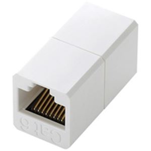 （まとめ買い）エレコム ELECOM RJ45延長コネクタ LD-RJ45JJ6Y2 【×5セット】