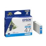 （まとめ買い）エプソン EPSON IJインクカートリッジ ICC47 シアン 【×4セット】