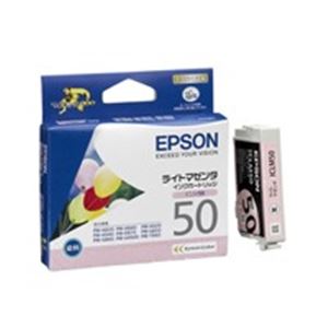 （まとめ買い）エプソン EPSON IJインクカートリッジ ICLM50 ライトマゼンタ 【×5セット】