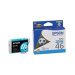 （まとめ買い）エプソン EPSON IJインクカートリッジ ICC46 シアン 【×5セット】
