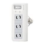 （まとめ買い）エレコム ELECOM デスクタップ T-DK2320CBS 3個口／2m 【×5セット】