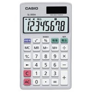 （まとめ買い）カシオ CASIO 手帳サイズ電卓 SL-300A-N 【×4セット】