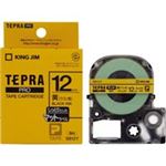 （まとめ買い）キングジム テプラ PROテープマット SB12Y 黄に黒文字 12mm 【×5セット】
