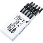 （まとめ買い）ジョインテックス ノック式ボードマーカー黒10本 H028J-BK-10 【×3セット】