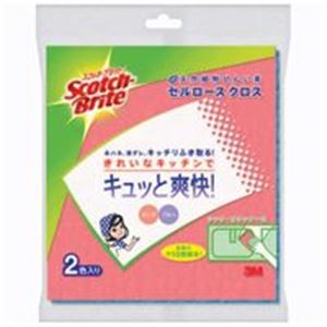 （まとめ買い）スリーエム 3M セルロースクロス ピンク＆ブルー 【×10セット】
