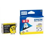 （まとめ買い）エプソン EPSON インクカートリッジ ICY55 イエロー 【×5セット】