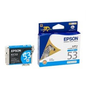 （まとめ買い）エプソン EPSON インクカートリッジ ICC53 シアン 【×5セット】